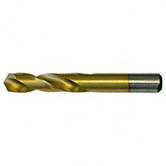 #57 RHS / RHC HSS 135 Degree Split Point Heavy Duty Screw Machine Drill - TiN - Americas Industrial Supply