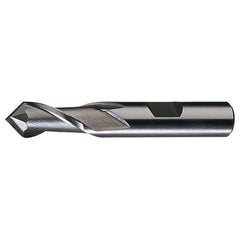 ‎9/16″ × 1/2″ × 1-1/8″ × 3-1/8″ RHS / RHC HSS HSS Single End 2-Flute Center Cutting End Mill - Bright - Exact Industrial Supply