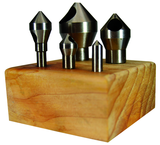 5 Pc. HSS Countersink & Deburring Tool Set - Americas Industrial Supply