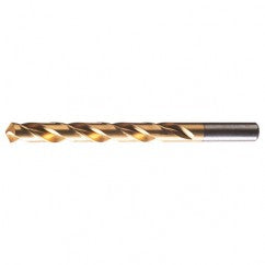 #30 RHS / RHC HSS 118 Degree Radial Point General Purpose Jobber Length Drill - TiN - Americas Industrial Supply