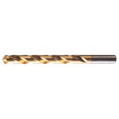 #26 RHS / RHC HSS 118 Degree Radial Point General Purpose Jobber Length Drill - TiN - Americas Industrial Supply