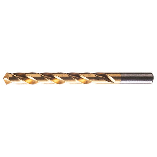 8.30mm RHS / RHC HSS 118 Degree Radial Point General Purpose Jobber Length Drill - TiN - Exact Industrial Supply