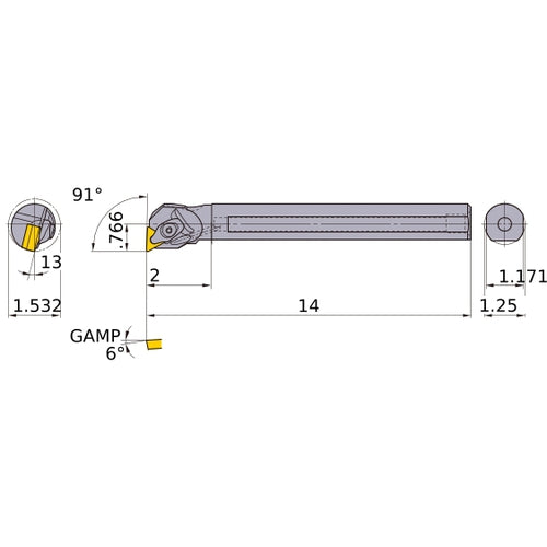 S-DTFNL-203-C BORING BAR