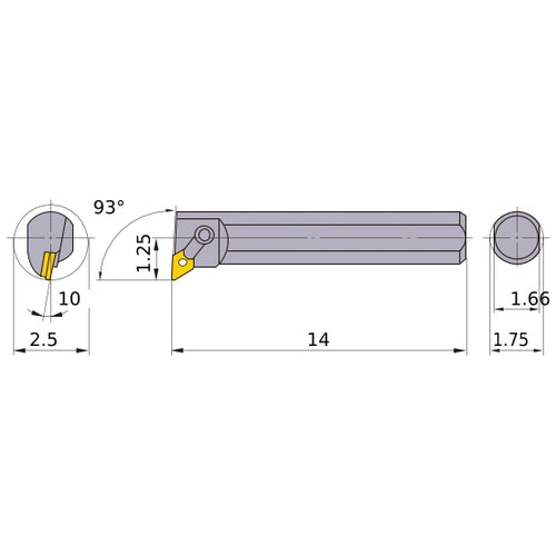 S-MDUNR-284 BORING BAR