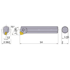 S-MSKNL-326 BORING BAR