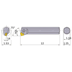S-MSKNR-204 BORING BAR
