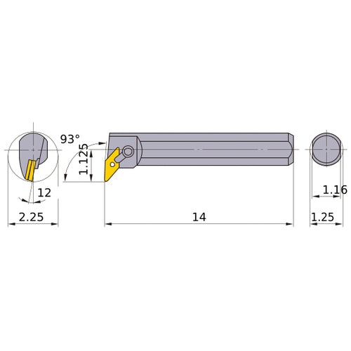 S-MVUNL-203 BORING BAR