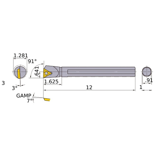S-STFEL-163 BORING BAR