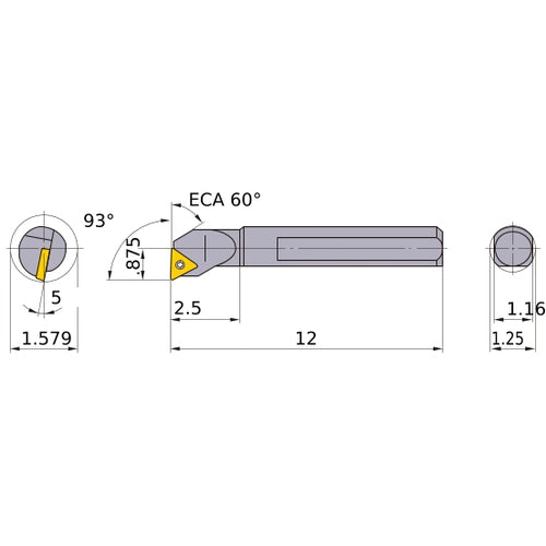 S-STUCR-203 BORING BAR
