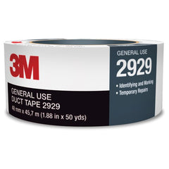 3M General Use Duct Tape 2929 Silver 1.88″ × 50 yd 5.5 mil Individually Wrapped Conveniently Packaged - Americas Industrial Supply