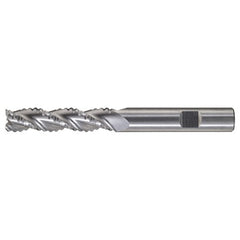 ‎3/4″ × 3/4″ × 1″ × 3-1/2″ RHS / RHC Solid Carbide 3-Flute Square End High-Performance Roughing End Mill - TiCN