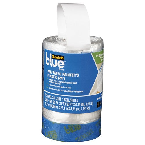 ‎3M ScotchBlue Tape + Plastic PT2093EL-24 - Americas Industrial Supply
