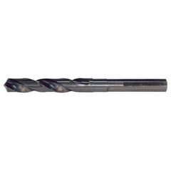 24.00mm RHS / RHC HSS 118 Degree Split Point Silver & Deming Reduced Shank Drill - Steam Oxide - Exact Industrial Supply