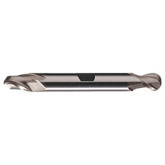 ‎7/8″ Dia. × 7/8″ Shank × 1-9/16″ DOC × 6-1/8″ OAL, HSS TiCN, Spiral , 2 Flute, CW Helix, Weldon, Ballnose End Mill - Exact Industrial Supply