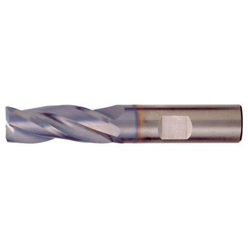 ‎1/4″ × 1/4″ × 3/4″ × 2-1/2″ RHS / RHC Solid Carbide 3-Flute Square End High-Performance End Mill for Steel and Stainless Steel - TiAlN - Exact Industrial Supply