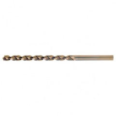 #52 RHS / RHC HSS-CO 8% (M42) 135 Degree Split Point Q-Cobalt Wide Land Parabolic Taper Length Drill - Straw / Gold Oxide - Americas Industrial Supply