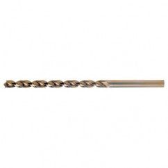 #49 RHS / RHC HSS-CO 8% (M42) 135 Degree Split Point Q-Cobalt Wide Land Parabolic Taper Length Drill - Straw / Gold Oxide - Americas Industrial Supply