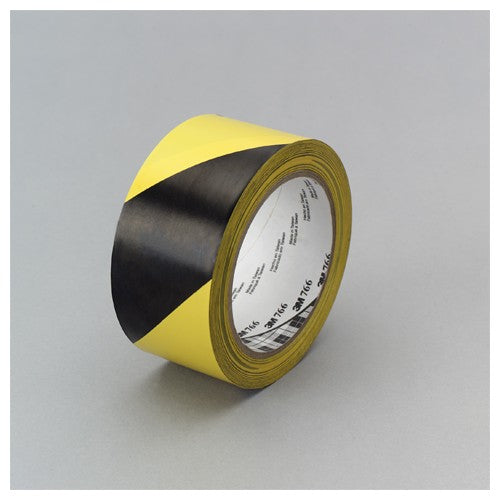3M Safety Stripe Vinyl Tape 766 Black/Yellow 3″ × 36 yd 5 mil Individually Wrapped Conveniently Packaged - Americas Industrial Supply