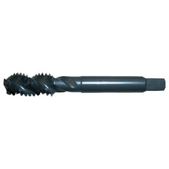 ‎#8-32 UNC 3 Flute H3 Bottoming HSS CNC Heavy Duty Spiral Flute Tap- Steam Oxide - Exact Industrial Supply