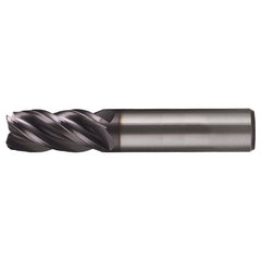 3/16″ × 3/16″ × 7/16″ × 2″ RHS / RHC Solid Carbide 4-Flute Variable Index End Mill - TiAlN - Exact Industrial Supply