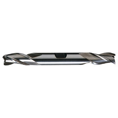 ‎1/8″ × 3/8″ × 3/8″ × 3-1/16″ RHS / RHC HSS HSS Double End 3-Flute Center Cutting Finishing End Mill - Bright