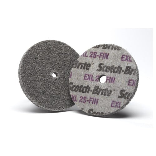 Scotch-Brite EXL Unitized Wheel XL-UW 2S Fine 3″ × 1/4″ × 1/4″ - Americas Industrial Supply