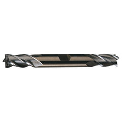 ‎11/16″ × 3/4″ × 1-5/8″ × 5-5/8″ RHS / RHC HSS-CO 8% (M42) Cobalt Double End 4-Flute Center Cutting Finishing End Mill - Bright