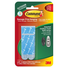 Command Outdoor Medium and Large Refill Strips 17615AW-ES