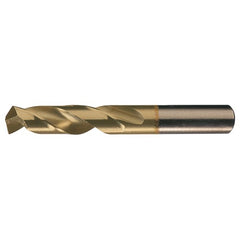 15/32 RHS / RHC HSS-CO 8% (M42) 135 Degree Split Point Heavy Duty Cobalt Screw Machine Drill - TiN - Exact Industrial Supply