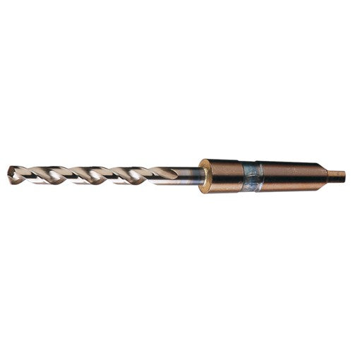 9/16 RHS / RHC HSS-CO 8% (M42) 135 Degree Notched Point Heavy Duty Cobalt Taper Shank Drill - Straw / Gold Oxide