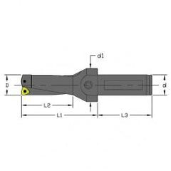 UD-1125-2D-100 - 1.125" Dia - Indexable Drill - Coolant Thru - Americas Industrial Supply