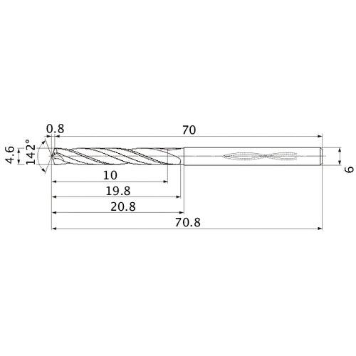 MHS0460L020B CARB DRILL