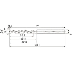 MHS0470L020B CARB DRILL