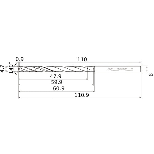 MHS0470L060B CARB DRILL
