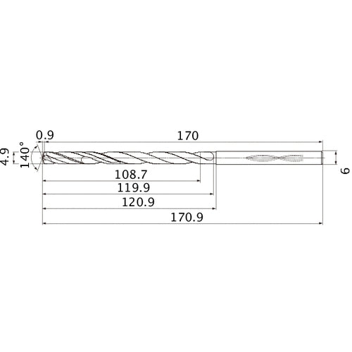 MHS0490L120B CARB DRILL