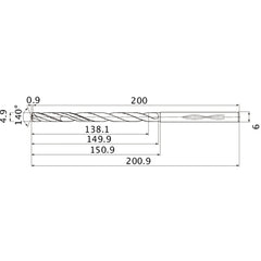 MHS0490L150B CARB DRILL