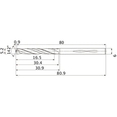 MHS0520L030B CARB DRILL