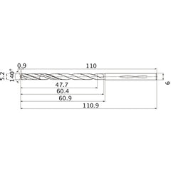 MHS0520L060B CARB DRILL