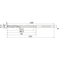 MHS0530L090B CARB DRILL