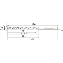 MHS0530L120B CARB DRILL