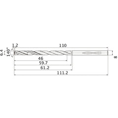 MHS0640L060B CARB DRILL