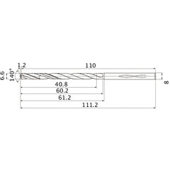 MHS0660L060B CARB DRILL