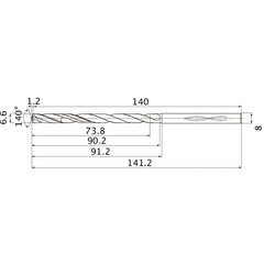 MHS0660L090B CARB DRILL