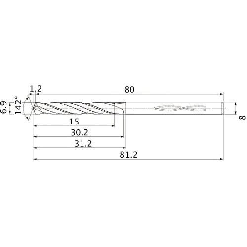 MHS0690L030B CARB DRILL