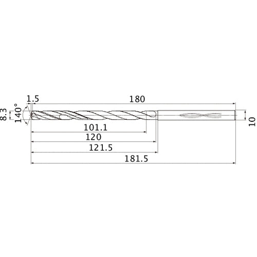 MHS0830L120B CARB DRILL