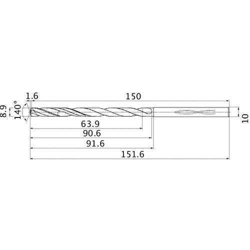 MHS0890L090B CARB DRILL