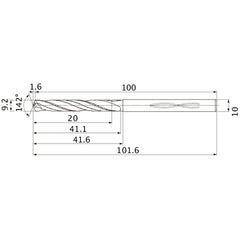 MHS0920L040B CARB DRILL