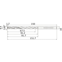 MHS0940L090B CARB DRILL