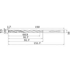 MHS0960L090B CARB DRILL