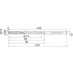 MHS1090L090B CARB DRILL